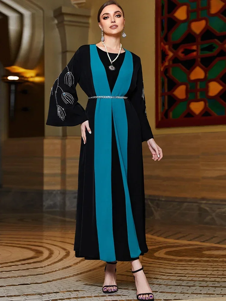 Eid Muslim Dress for Women Abaya Flare Sleeve Diamond Jalabiya Morocco Party Dresses Abayas Kaftan Cardigan Vestidos Long Robe
Eid Muslim Dress for Women Abaya Flare Sleeve Diamond Jalabiya Morocco Party Dresses Abayas Kaftan Cardigan Vestidos Long Robe