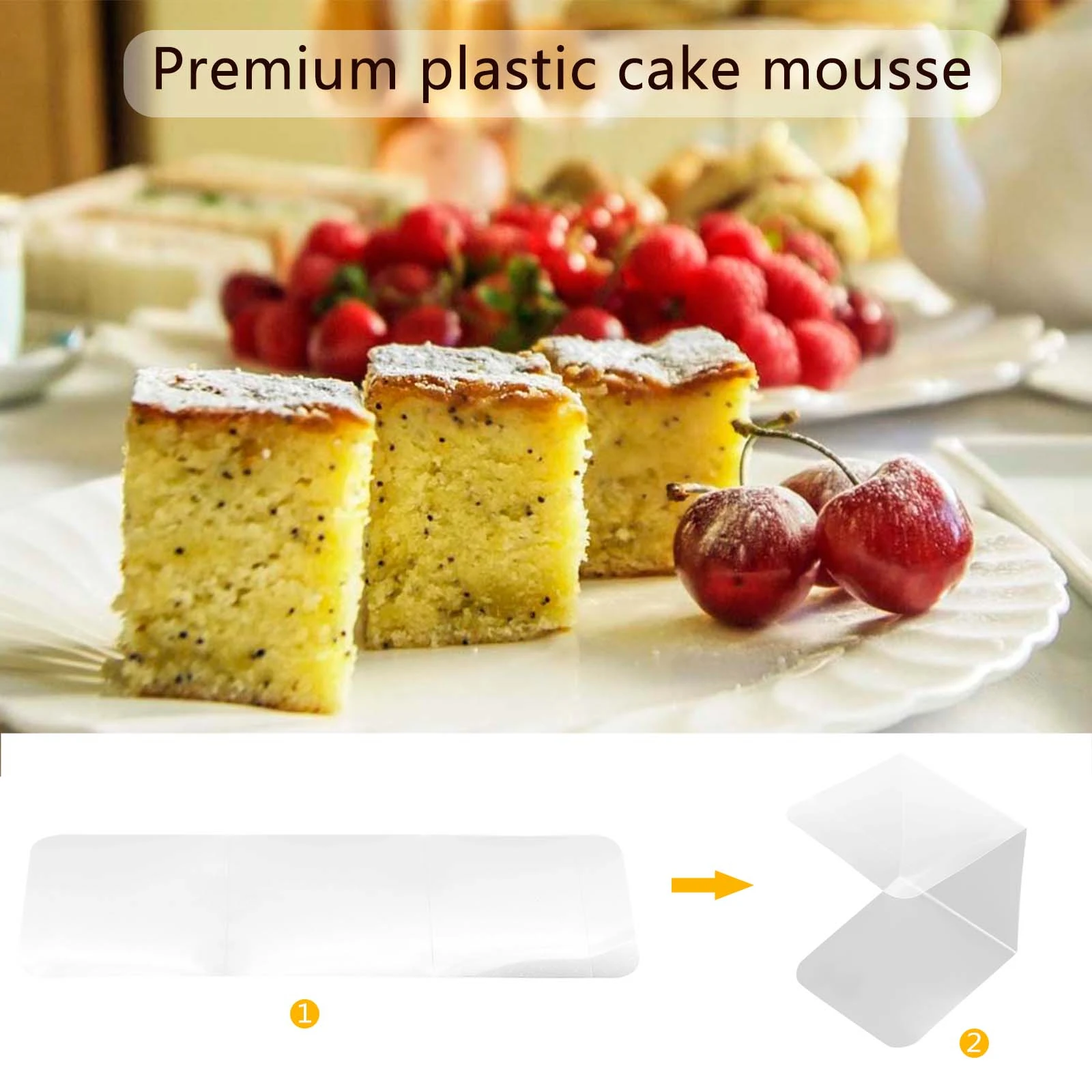 100 Pcs Cake Spacer Carrier Display Baking Wrapping Surround Insert Container Plastic Pet Collar
100 Pcs Cake Spacer Carrier Display Baking Wrapping Surround Insert Container Plastic Pet Collar