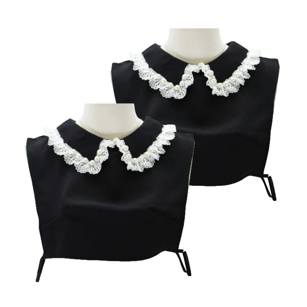 Woman Lace Collar Embroidery Corsage Exquisite Hollow Neckline Clothes Fake Collar for Decoration (Black) 
Woman Lace Collar Embroidery Corsage Exquisite Hollow Neckline Clothes Fake Collar for Decoration (Black)