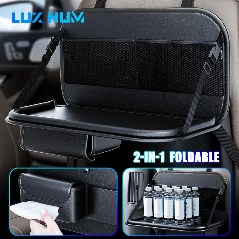 5 in 1 Car Seat Back Storage Bag with Foldable Tray Auto Backseat Hanging Organizer Tissue Holder Universal for Sedan Suv Mpv
5 in 1 Car Seat Back Storage Bag with Foldable Tray Auto Backseat Hanging Organizer Tissue Holder Universal for Sedan Suv Mpv