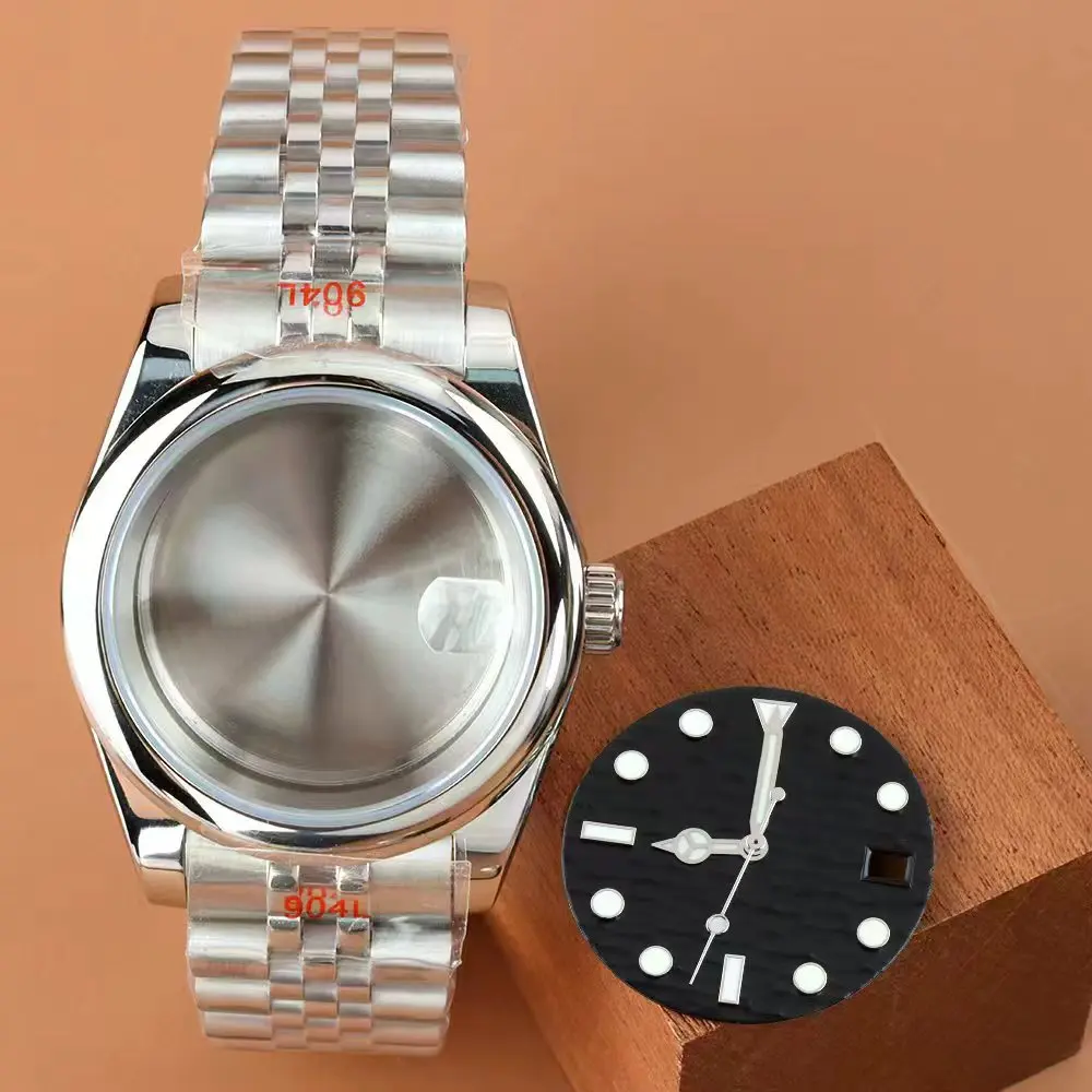 Silver NH35 36mm 39mm Watch Case Jubilee Strap Stainless Steel For DATEJUST NH35 NH36 Movement 28.5MM Dial Hands Green Luminous
Silver NH35 36mm 39mm Watch Case Jubilee Strap Stainless Steel For DATEJUST NH35 NH36 Movement 28.5MM Dial Hands Green Luminous