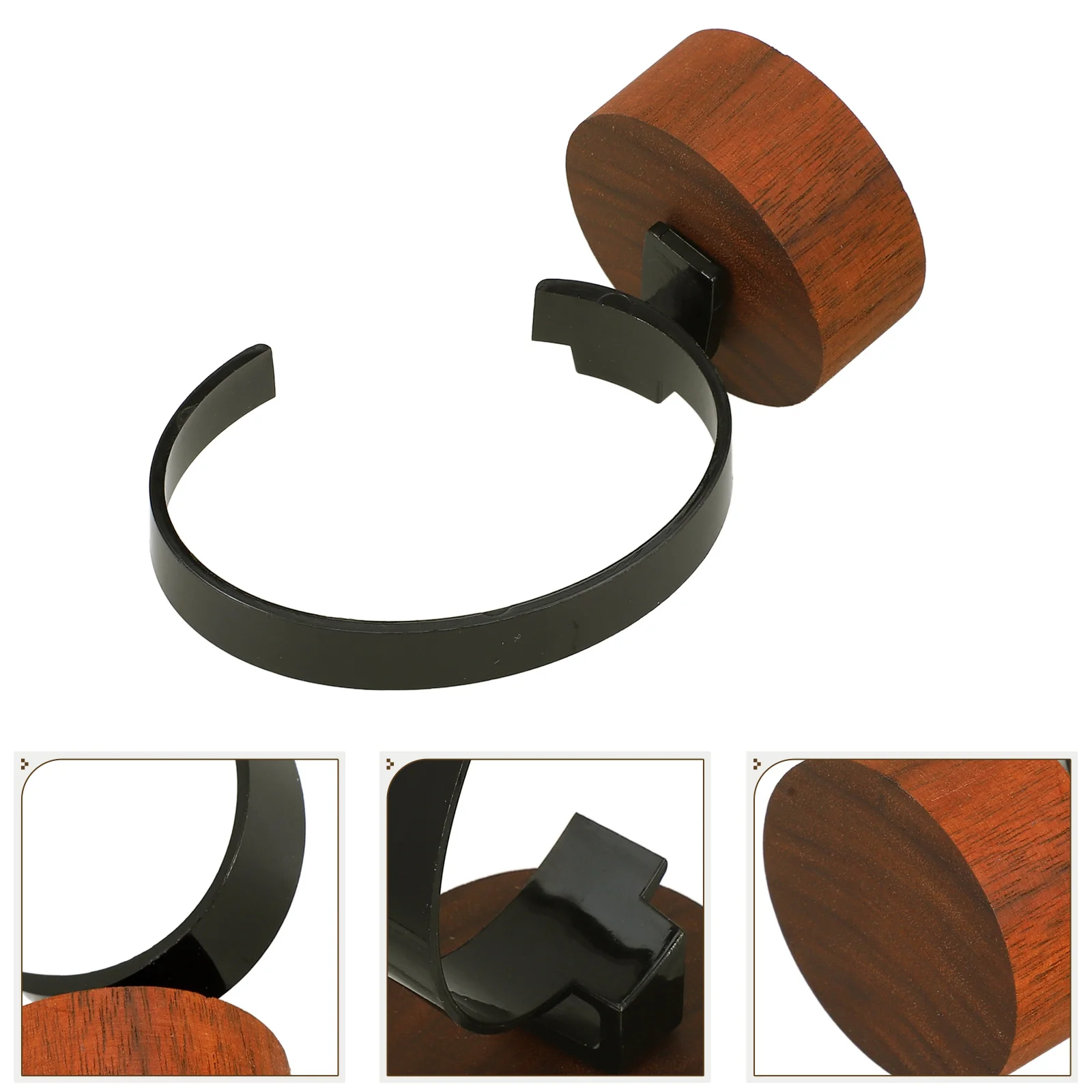 Elegant Acrylic Holder C Shaped Single Rack Wristwatch Organizer Dresser Retail Wood Base Sturdy Construction Minimalist Style
Elegant Acrylic Holder C Shaped Single Rack Wristwatch Organizer Dresser Retail Wood Base Sturdy Construction Minimalist Style