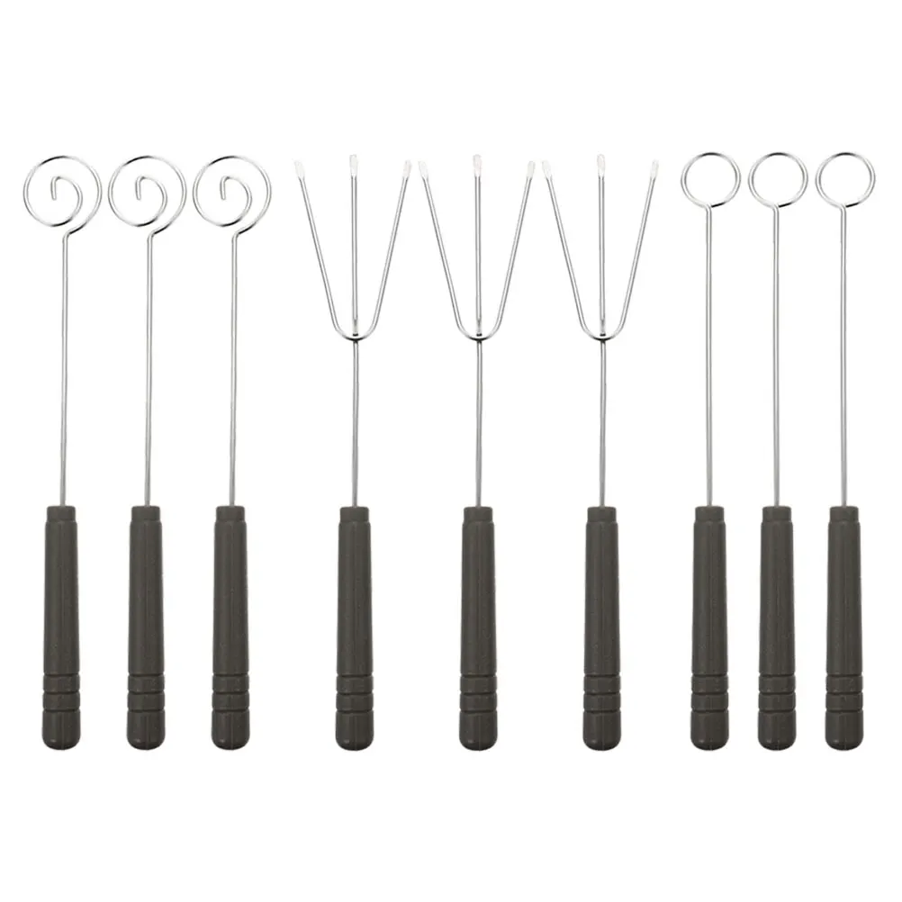 9pcs Stainless Steel Chocolate Fondue Forks Dipping Tools Kit Sticks Perfect for Cheese Fondue Camping Picnic BBQ Long Handle
9pcs Stainless Steel Chocolate Fondue Forks Dipping Tools Kit Sticks Perfect for Cheese Fondue Camping Picnic BBQ Long Handle