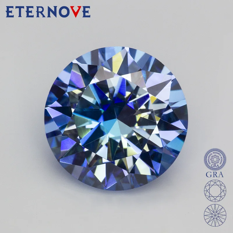 100% Real Klein Blue color Moissanite Diamond Stone With Certificate Round cut 5.0-11.0m 0.5-5.0ct Jewelry GRA Certificate
100% Real Klein Blue color Moissanite Diamond Stone With Certificate Round cut 5.0-11.0m 0.5-5.0ct Jewelry GRA Certificate