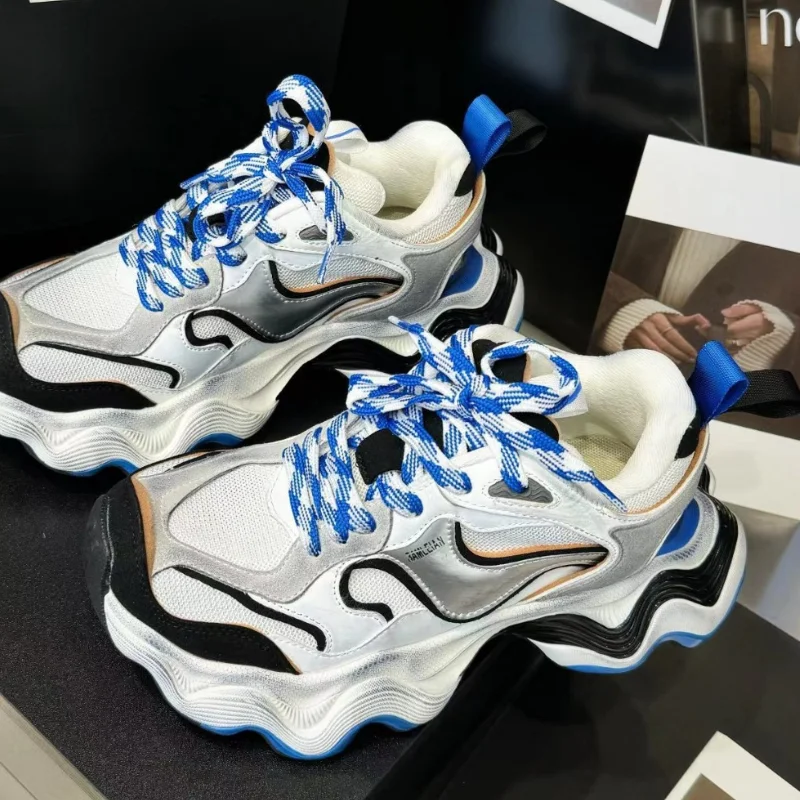 Мужская и женская спортивная обувь Star with The Same Wave Dad Shoes France Paris весна-лето 2024, износостойкая спортивная обувь в стиле ретро
Мужская и женская спортивная обувь Star with The Same Wave Dad Shoes France Paris весна-лето 2024, износостойкая спортивная обувь в стиле ретро
