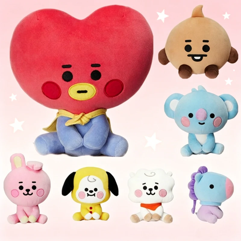 BT21 cartoon cute silly sitting plush doll keychain kawaii figure backpack pendant fan support anime merchandise wholesale
BT21 cartoon cute silly sitting plush doll keychain kawaii figure backpack pendant fan support anime merchandise wholesale