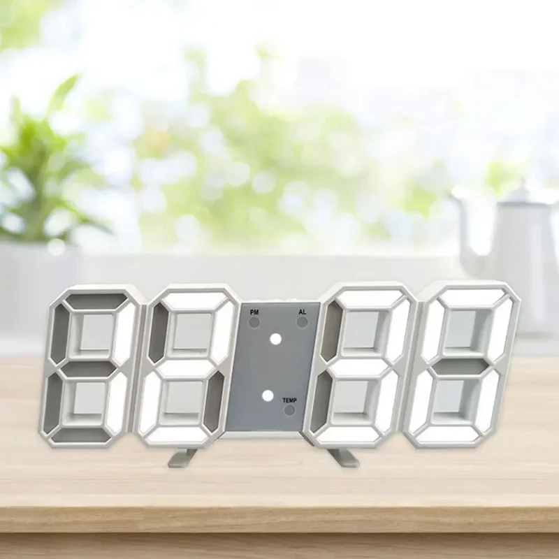 3D LED Wall Clock: Modern Digital Design with Nightlight & Luminous Alarm for Living Room Decor
3D LED Wall Clock: Modern Digital Design with Nightlight & Luminous Alarm for Living Room Decor