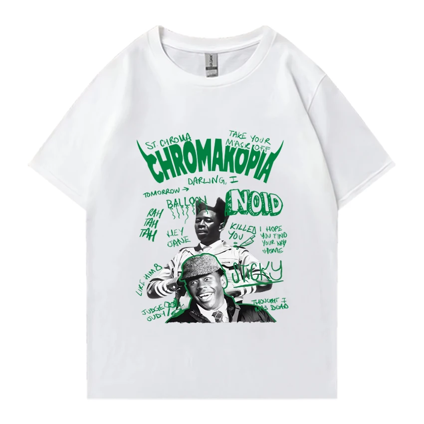 Tyler The Creator Trendy Retro print T-Shirt funny Men's Woman's cotton t-shirt Hip Hop Oversized harajuku streetwear T-shirts
Tyler The Creator Trendy Retro print T-Shirt funny Men's Woman's cotton t-shirt Hip Hop Oversized harajuku streetwear T-shirts
