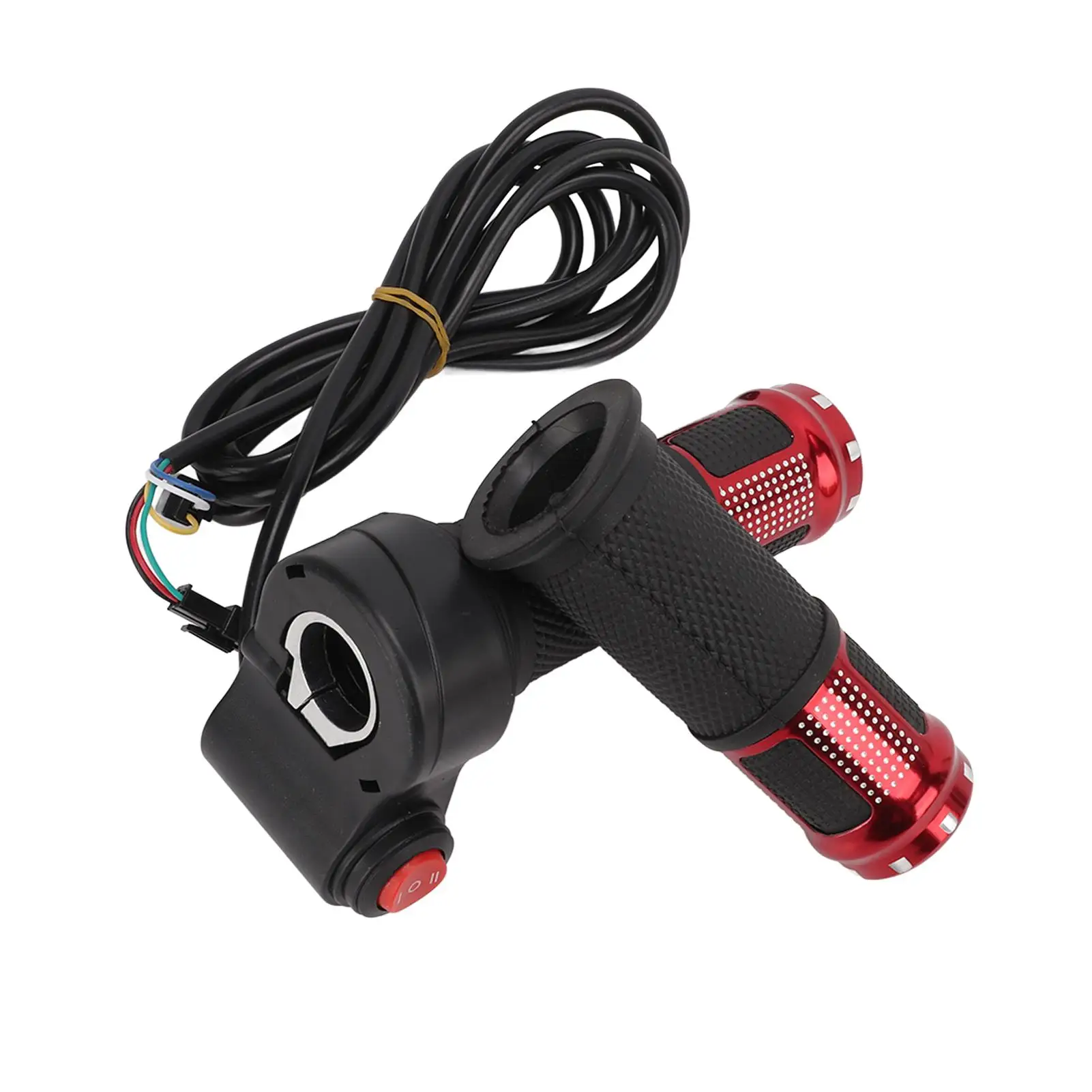 Universal Electric Bicycle Throttle Grip 12V-99V, 6 Core Handle for Electric Bikes - Two Section, Three Speed
Universal Electric Bicycle Throttle Grip 12V-99V, 6 Core Handle for Electric Bikes - Two Section, Three Speed