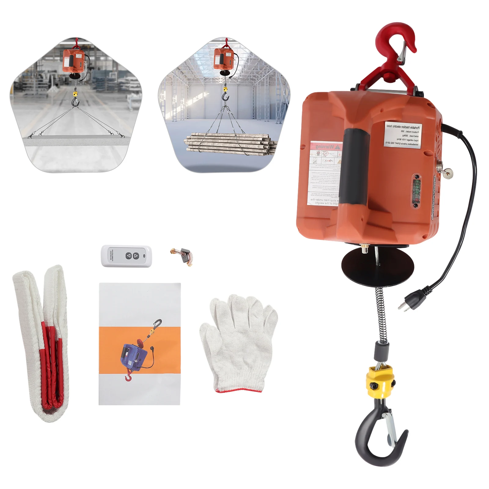 NEW Portable electric hoist wireless remote control 1100lbs Package Included 1* Electric Hoist Winch 1* Wireless Remote Control
NEW Portable electric hoist wireless remote control 1100lbs Package Included 1* Electric Hoist Winch 1* Wireless Remote Control