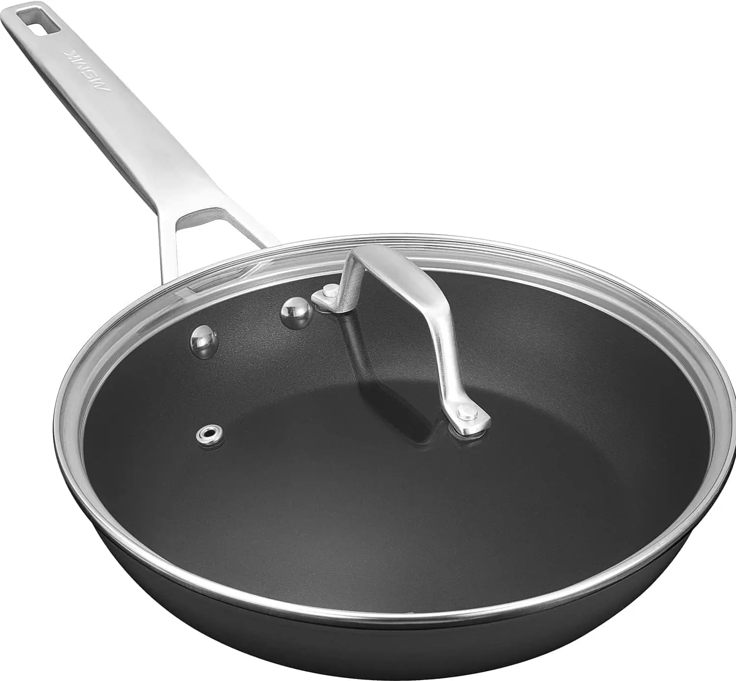 12.5" Nonstick Frying Pan with Lid, Titanium Ceramic Coating, Stay-Cool Handle, Scratch-Resistant, Oven Safe to 700°F, Induction Compatible, Dishwasher Safe
12.5" Nonstick Frying Pan with Lid, Titanium Ceramic Coating, Stay-Cool Handle, Scratch-Resistant, Oven Safe to 700°F, Induction Compatible, Dishwasher Safe