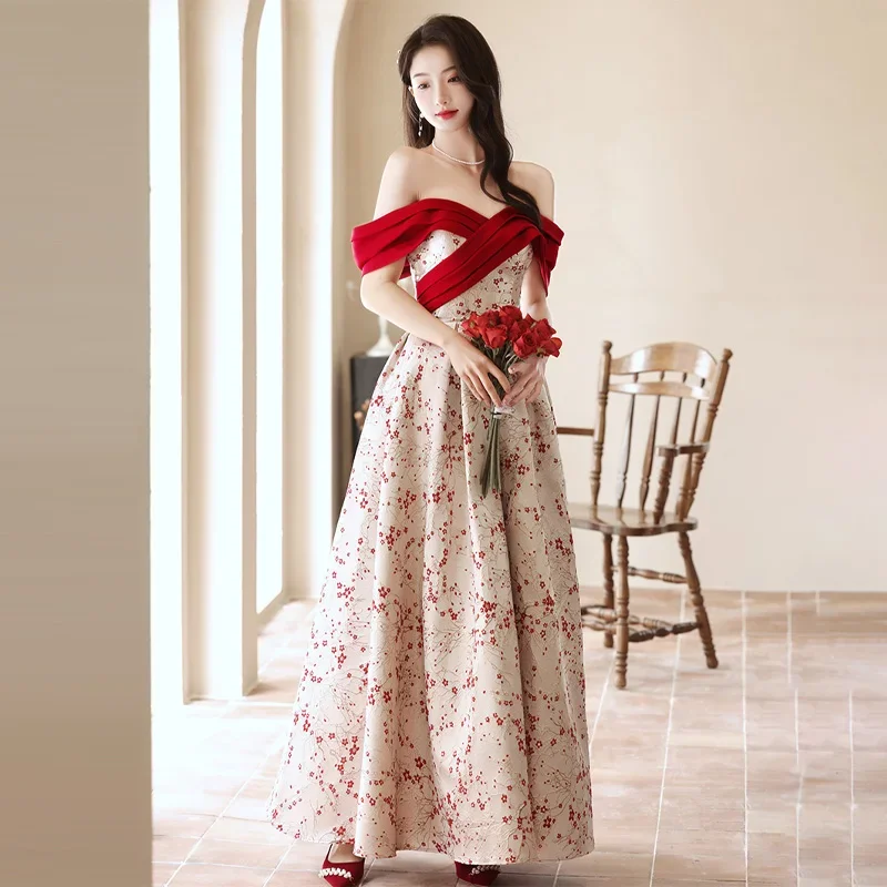 It's Yiiya Customized Evenign Dress Off the Shoulder Red Floor-Length Lace Up A-Line Plus size Woman Formal Party Gown A2803
It's Yiiya Customized Evenign Dress Off the Shoulder Red Floor-Length Lace Up A-Line Plus size Woman Formal Party Gown A2803