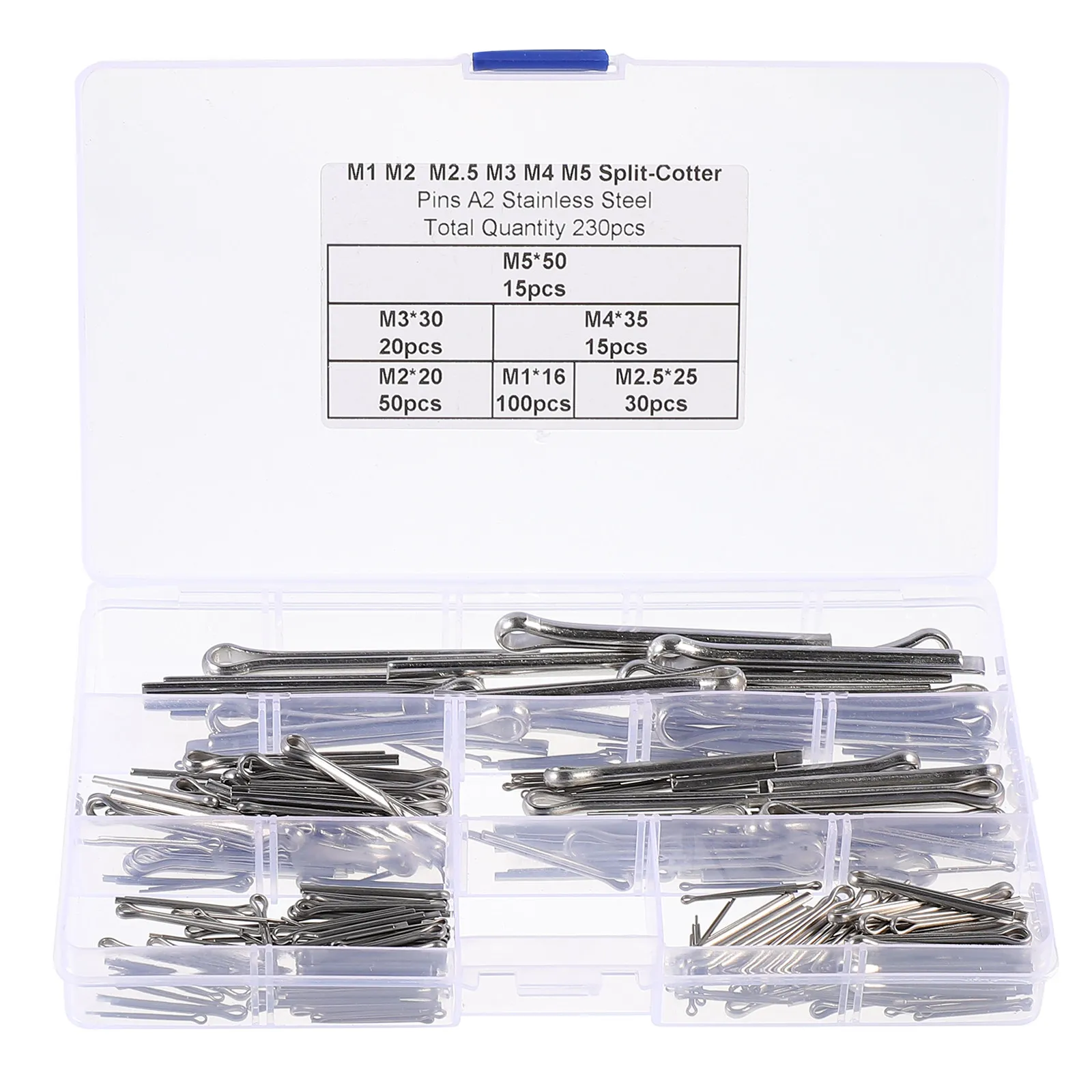 230Pcs Metal Hitch Pin Assortment Kit Durable Corrosion Resistance Fastener Fitting for Small Engine Repair Cotter Pin
230Pcs Metal Hitch Pin Assortment Kit Durable Corrosion Resistance Fastener Fitting for Small Engine Repair Cotter Pin