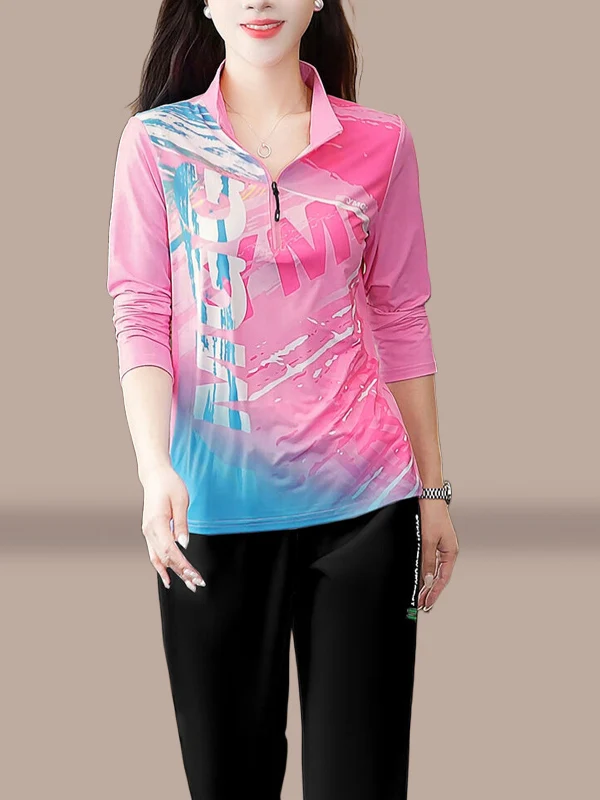 Весенне-осенний модный комплект спортивной одежды Fitn, женский комплект из двух предметов с воротником-стойкой на молнии для мам среднего возраста
Весенне-осенний модный комплект спортивной одежды Fitn, женский комплект из двух предметов с воротником-стойкой на молнии для мам среднего возраста