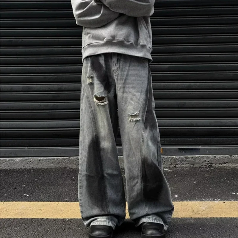 2025 New Men's Y2K Vintage Baggy Jeans Hip Hop Fashion Streetwear Ripped Jean Punk Harajuku Straight Wide Leg Denim Pants
2025 New Men's Y2K Vintage Baggy Jeans Hip Hop Fashion Streetwear Ripped Jean Punk Harajuku Straight Wide Leg Denim Pants