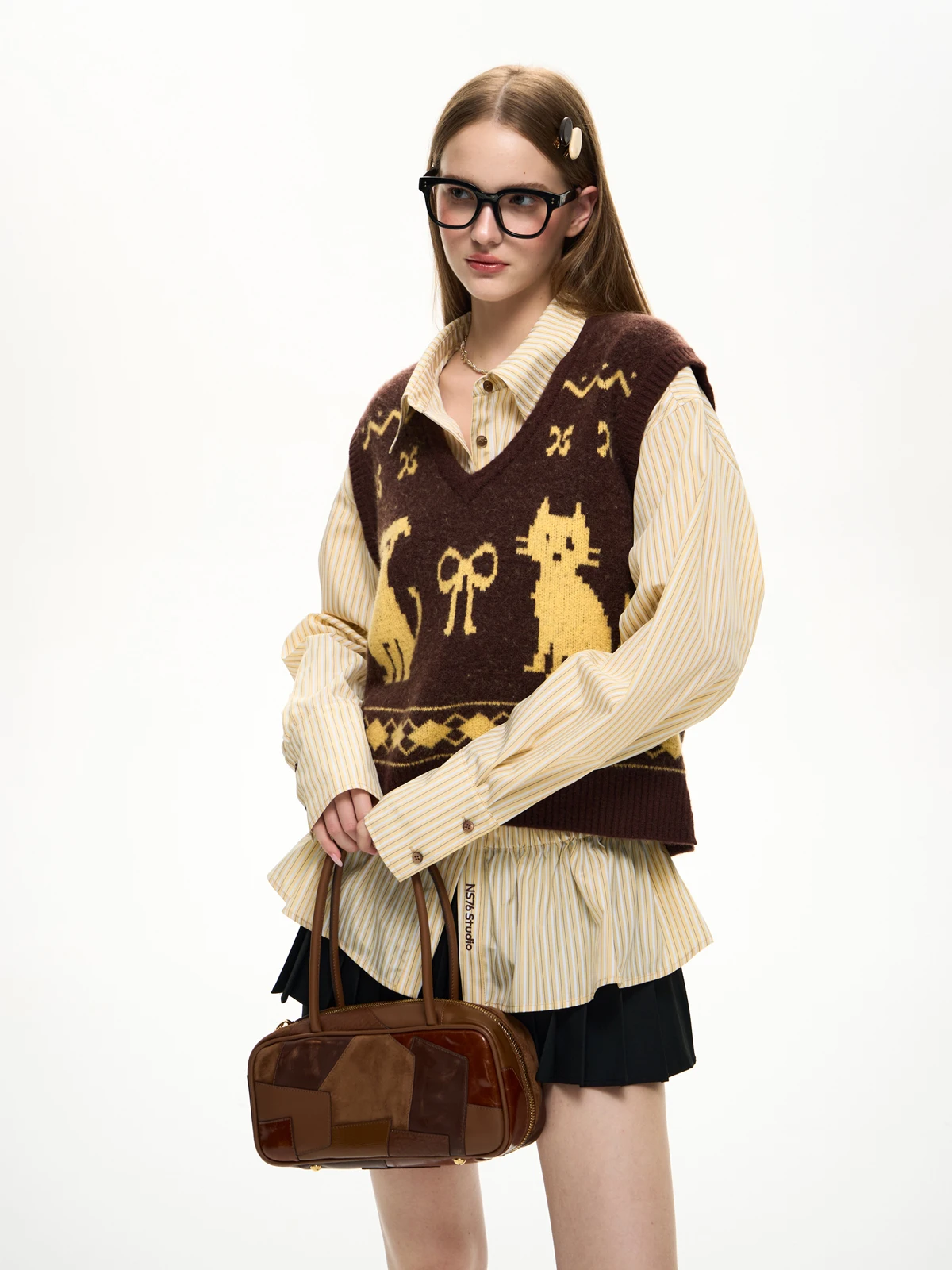 NS76 осенний новый свободный вязаный шерстяной жилет V-Ne Color Blo Pet Pattern Svel женский топ удобный дышащий модный
NS76 осенний новый свободный вязаный шерстяной жилет V-Ne Color Blo Pet Pattern Svel женский топ удобный дышащий модный