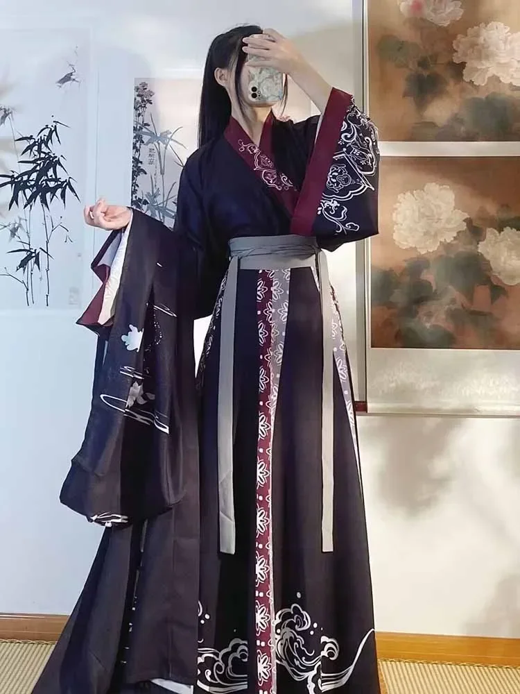 Hanfu Dress Women Chinese Traditional Vintage Hanfu Black 3pcs Sets Female Halloween&Carnival Cosplay Costume For WomenPlus Size
Hanfu Dress Women Chinese Traditional Vintage Hanfu Black 3pcs Sets Female Halloween&Carnival Cosplay Costume For WomenPlus Size