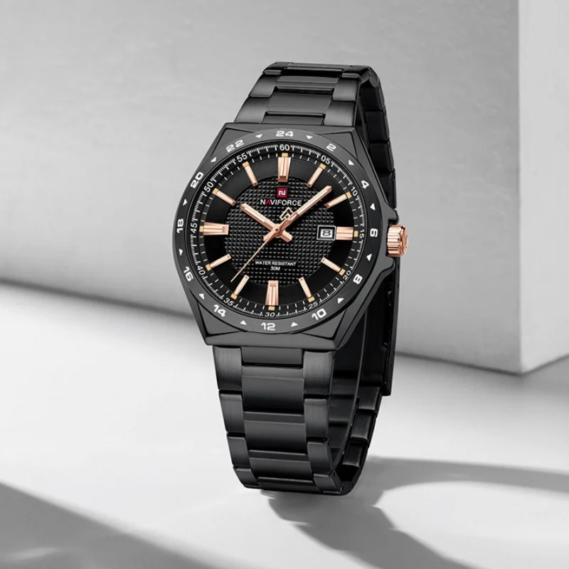 NAVIFORCE Brand Design Men Watches Luxury Fashion Steel Strap Waterproof Calendar Quartz Wristwatch Male Gift Relogio Masculino
NAVIFORCE Brand Design Men Watches Luxury Fashion Steel Strap Waterproof Calendar Quartz Wristwatch Male Gift Relogio Masculino