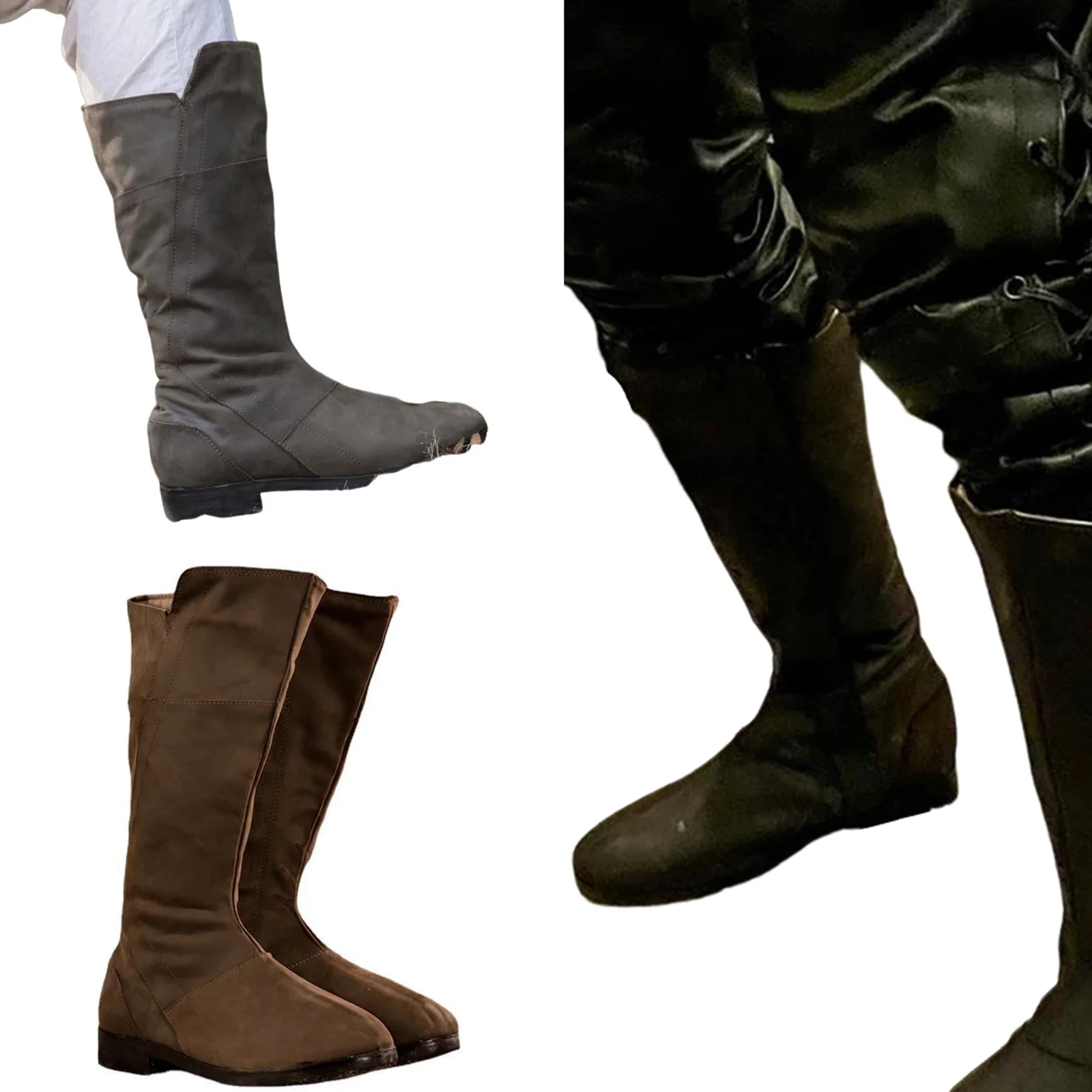Mens Medieval Viking Round Head Tall Boots Medieval Cosplay Boots Viking Pirate Steampunk Riding Boots for Halloween Party
Mens Medieval Viking Round Head Tall Boots Medieval Cosplay Boots Viking Pirate Steampunk Riding Boots for Halloween Party