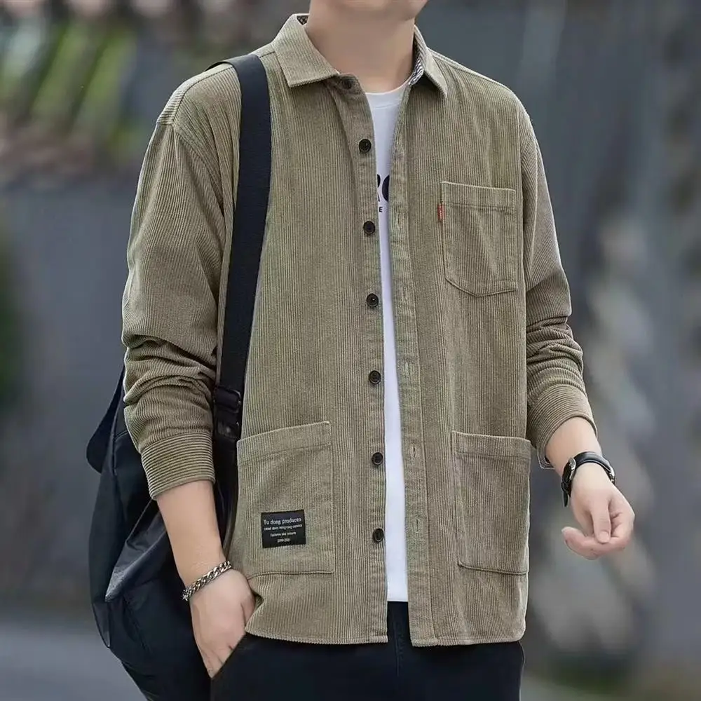 Весенне-осенний вельветовый длинный свек Work irt, повседневный свободный крой, уличный мужской утюг размера, обычная длина, застежка на пуговицы
Весенне-осенний вельветовый длинный свек Work irt, повседневный свободный крой, уличный мужской утюг размера, обычная длина, застежка на пуговицы