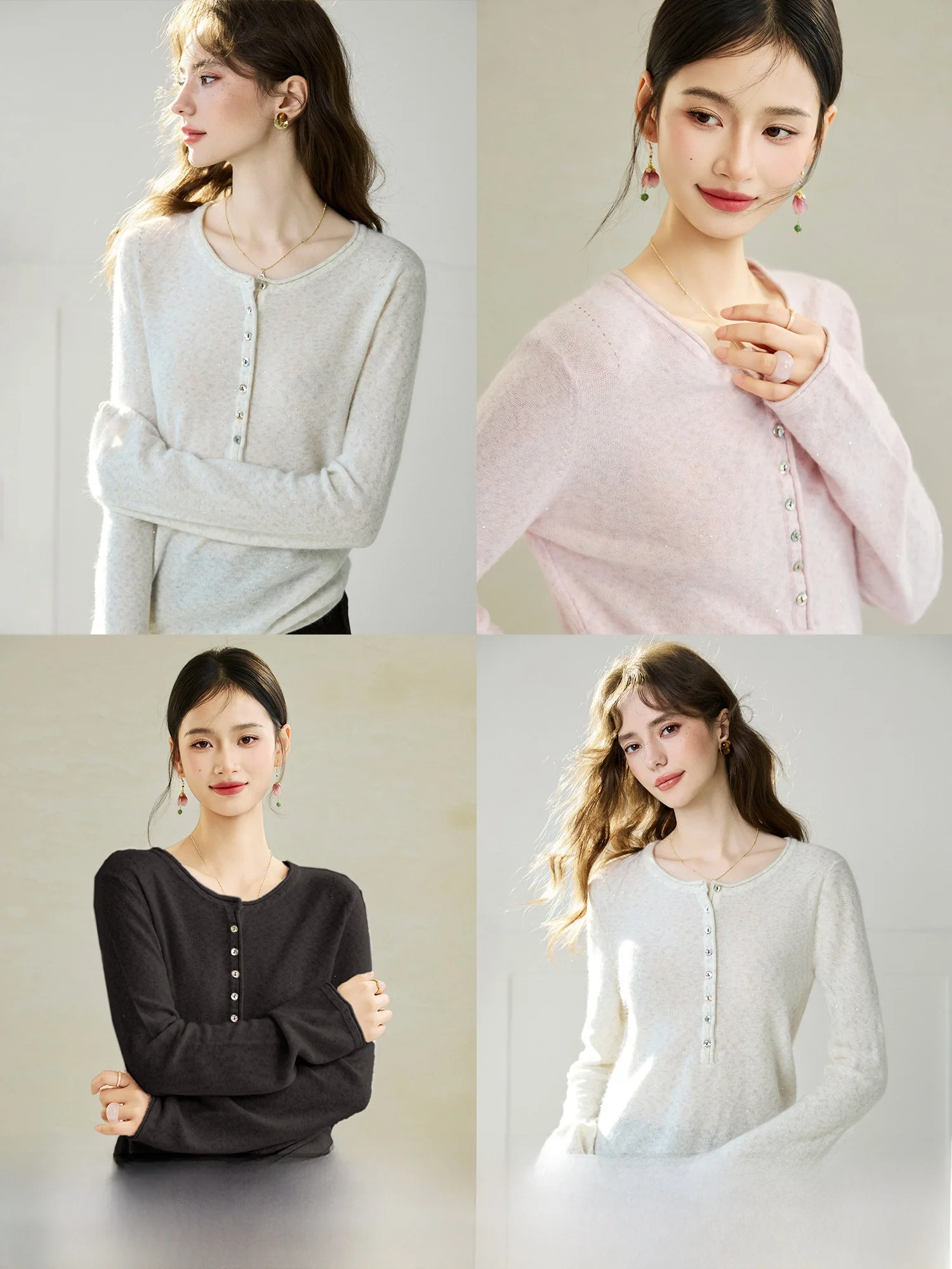 NAGUAGU Simple Sle Women's Knitted Sweater f Open Front Bright Tead Rabbit Hair Yarn Long Sve Casual Spring Top
NAGUAGU Simple Sle Women's Knitted Sweater f Open Front Bright Tead Rabbit Hair Yarn Long Sve Casual Spring Top