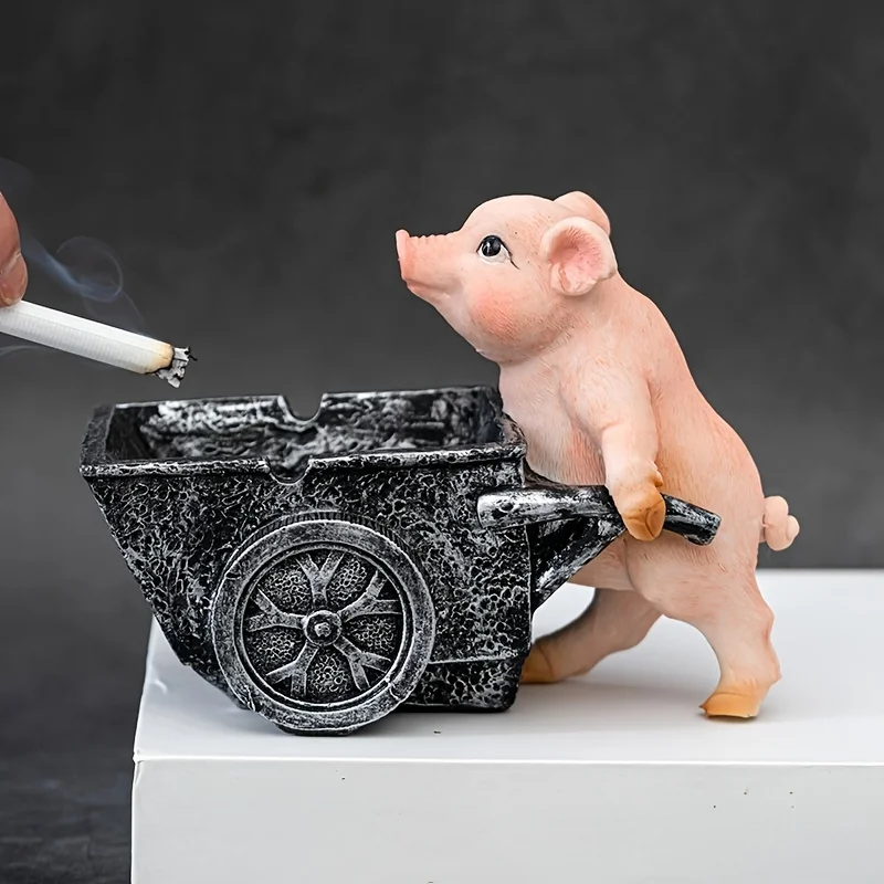 Pig Shaped Ashtray with Square Design - Creative Personality Trendy Ashtray for , Living Room, Decor - Nordic Style, Windproof,
Pig Shaped Ashtray with Square Design - Creative Personality Trendy Ashtray for , Living Room, Decor - Nordic Style, Windproof,