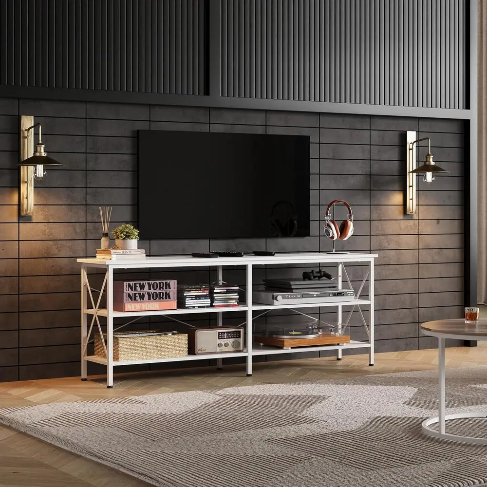 TV Stand up to 70 Inch TV, 63" Entertainment Center, TV Media ole with 3-Tier Storage Shelves or Living Room and Bedroom, White
TV Stand up to 70 Inch TV, 63" Entertainment Center, TV Media ole with 3-Tier Storage Shelves or Living Room and Bedroom, White