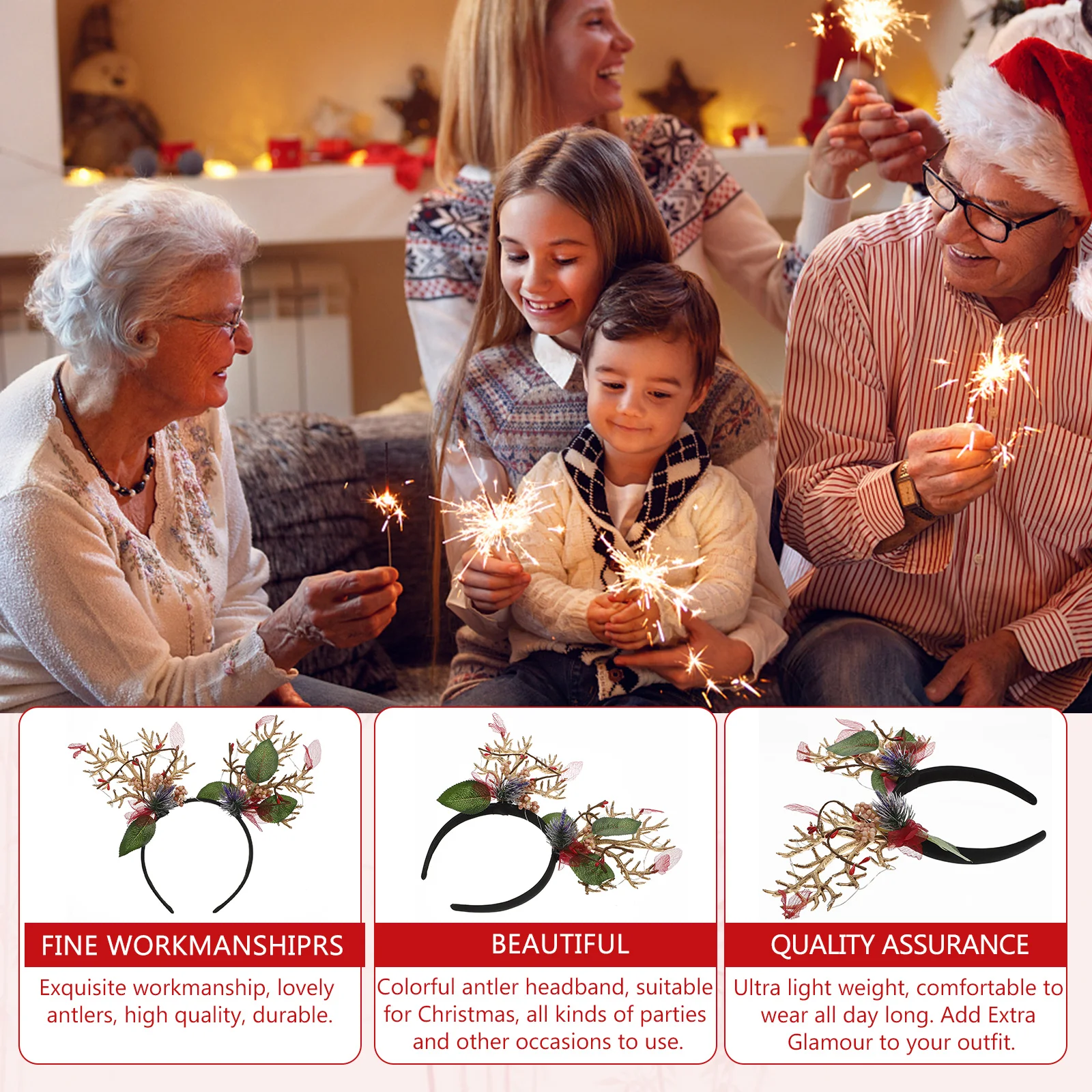 Luminous Headb for Cosplay Xmas Hair Decor Xmas Party Photo Prop Durable Photo Party Hair Decor Prop Lightweight
Luminous Headb for Cosplay Xmas Hair Decor Xmas Party Photo Prop Durable Photo Party Hair Decor Prop Lightweight