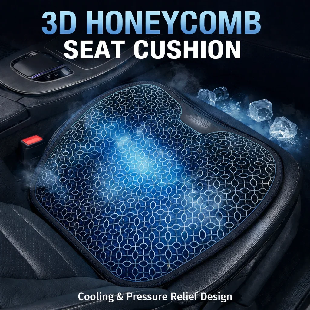 Honeycomb Design Gel Cushion Breathable, Soft and Easy to Clean Provides Comfortable Support Elastic Gel Car Seat
Honeycomb Design Gel Cushion Breathable, Soft and Easy to Clean Provides Comfortable Support Elastic Gel Car Seat