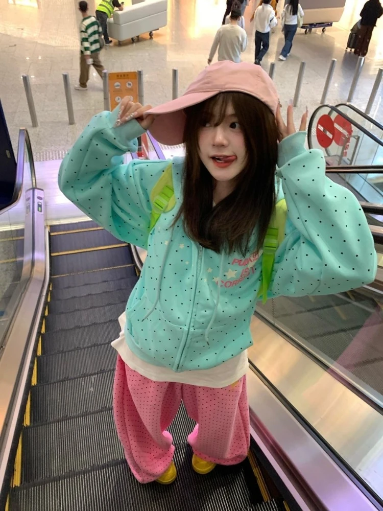 Y2k American Vintage Polka Dot Star Sweatshirts Spring Fashion Letter Print Hooded Women Sweet Loose Casual Jacket 2026 New
Y2k American Vintage Polka Dot Star Sweatshirts Spring Fashion Letter Print Hooded Women Sweet Loose Casual Jacket 2026 New