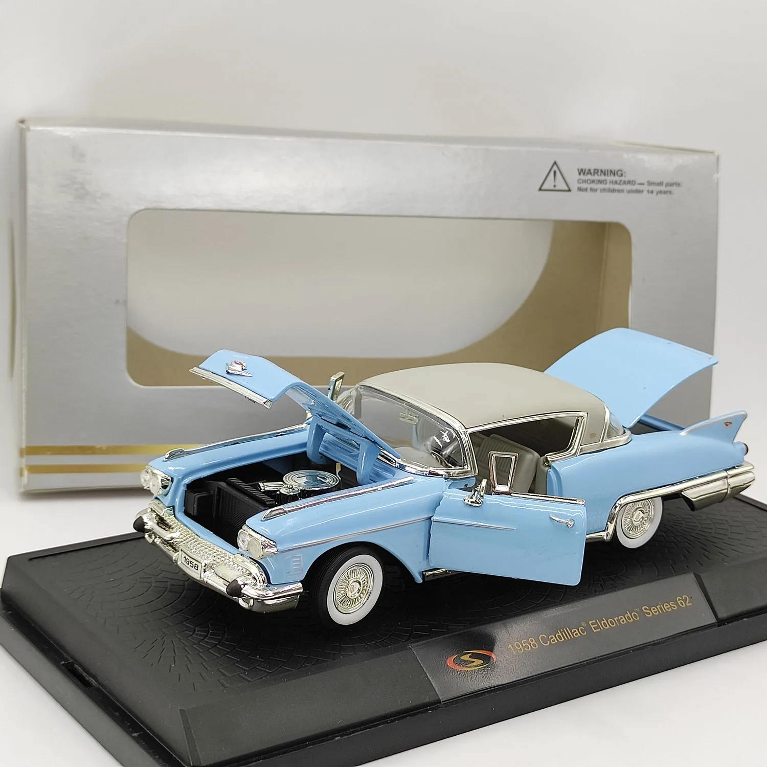 Diecast Signature 1/32 Scale 1958 Cadillac Eldorado Series 62 Alloy Car Model Collectible Toy Gift Souvenir Display Ornament
Diecast Signature 1/32 Scale 1958 Cadillac Eldorado Series 62 Alloy Car Model Collectible Toy Gift Souvenir Display Ornament