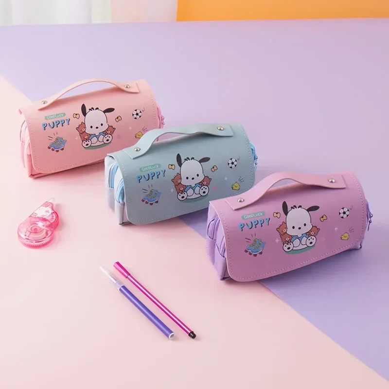 Sweet Anime Kawaii MINISO Kuromi Fashion Children Pencil Case Cute Hello Kitty Pochacco Large Capacity Stationery Pen Bag Toys
Sweet Anime Kawaii MINISO Kuromi Fashion Children Pencil Case Cute Hello Kitty Pochacco Large Capacity Stationery Pen Bag Toys