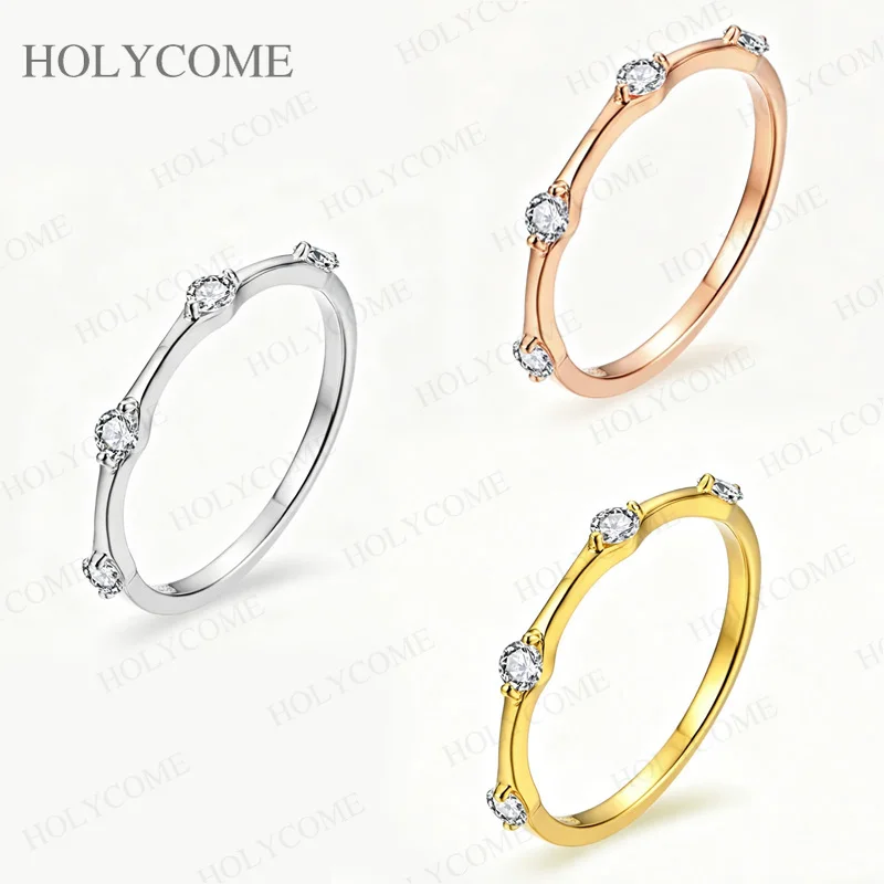 Moissanite Ring D Color VVS1 Diamond Round Cut 2.5mm 925 Sterling Silver for Women Wedding Band Luxury Engagement Fine Jewely
Moissanite Ring D Color VVS1 Diamond Round Cut 2.5mm 925 Sterling Silver for Women Wedding Band Luxury Engagement Fine Jewely