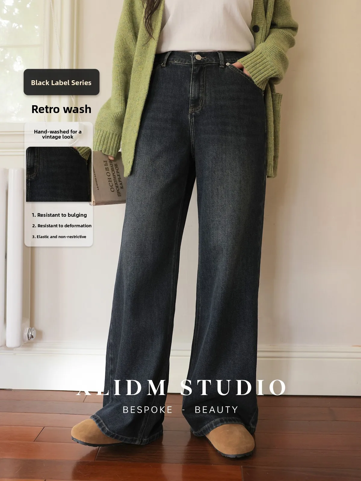 Универсальные джинсы Bla Label с эластичной талией и прямыми штанинами в стиле ретро для женщин больших размеров, осень-зима, хлопок, полиэстер...
Универсальные джинсы Bla Label с эластичной талией и прямыми штанинами в стиле ретро для женщин больших размеров, осень-зима, хлопок, полиэстер...