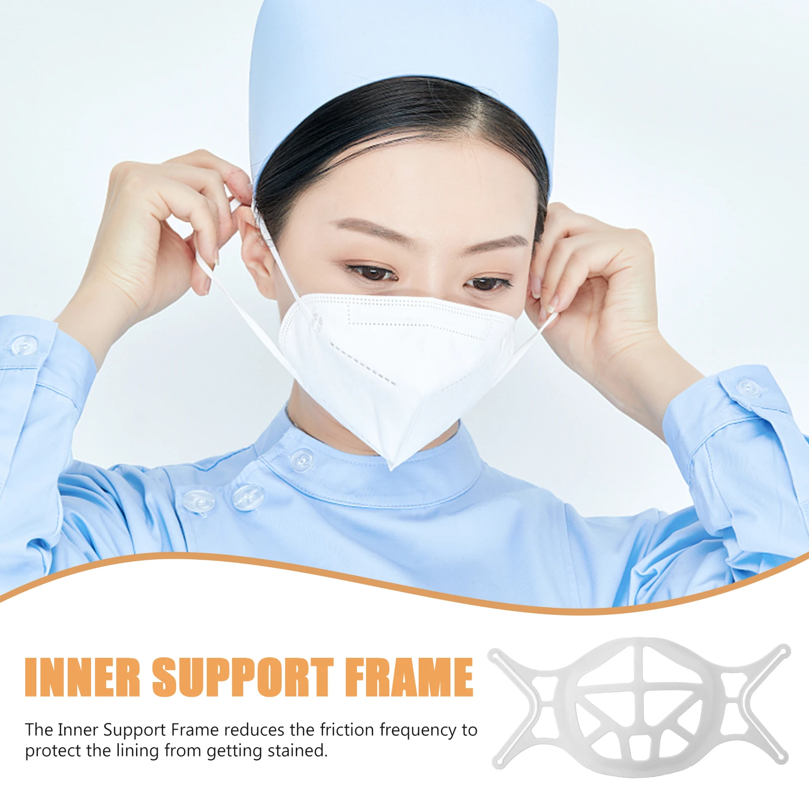 10pc Mask Inner Brackets Face Support Frame Reusable Plastic Lightweight Breathable Easy Storage Waterproof for 3D
10pc Mask Inner Brackets Face Support Frame Reusable Plastic Lightweight Breathable Easy Storage Waterproof for 3D