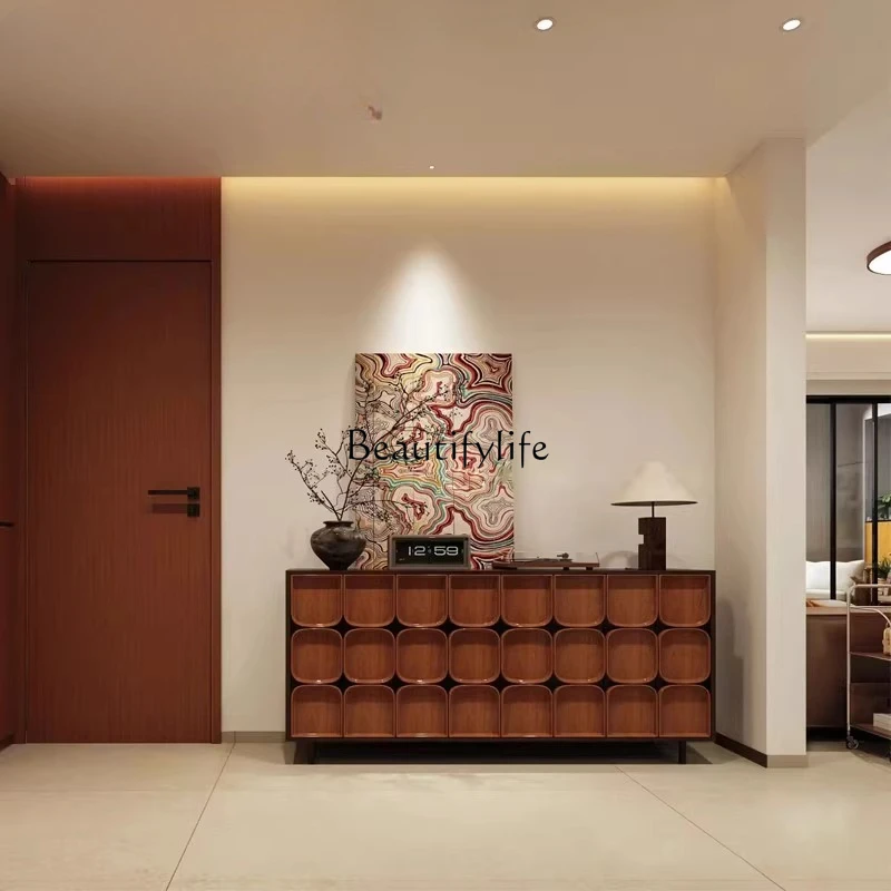 Nordic paint side cabinet solid wood simple modern entrance storage wine cabinet storage
Nordic paint side cabinet solid wood simple modern entrance storage wine cabinet storage