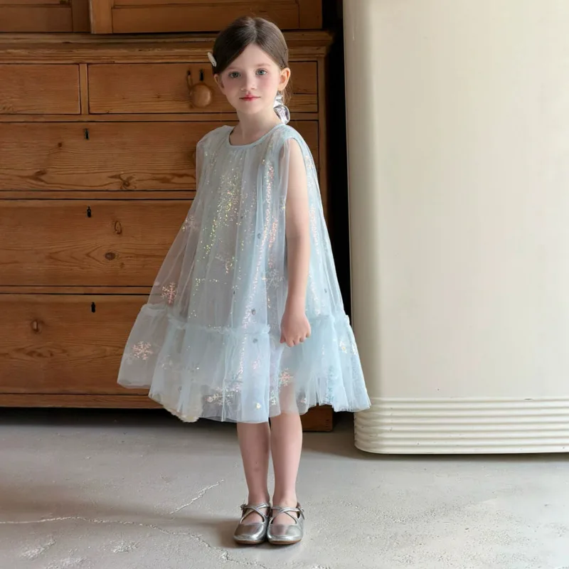 26 Spring Summer Priness Girl Dress New Children Kids Clothes Sequin Sleeveless Dress Baby Mesh Toddler 2-12 Years Outfit Party
26 Spring Summer Priness Girl Dress New Children Kids Clothes Sequin Sleeveless Dress Baby Mesh Toddler 2-12 Years Outfit Party