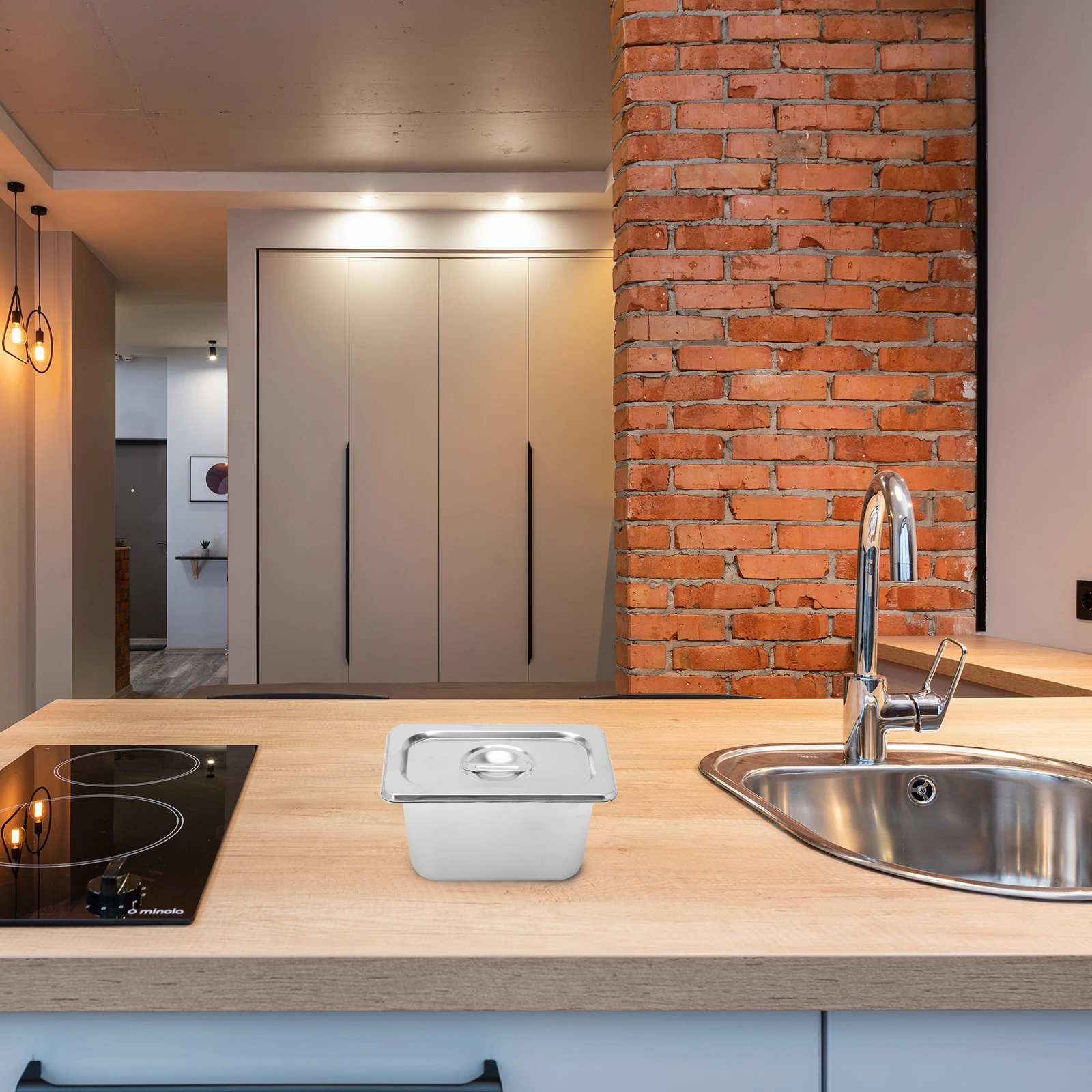 1Set Stainless Steel Food Serving Basin with Lid Silver Thickened Square Fruit Vegetable Storage Container for Family
1Set Stainless Steel Food Serving Basin with Lid Silver Thickened Square Fruit Vegetable Storage Container for Family