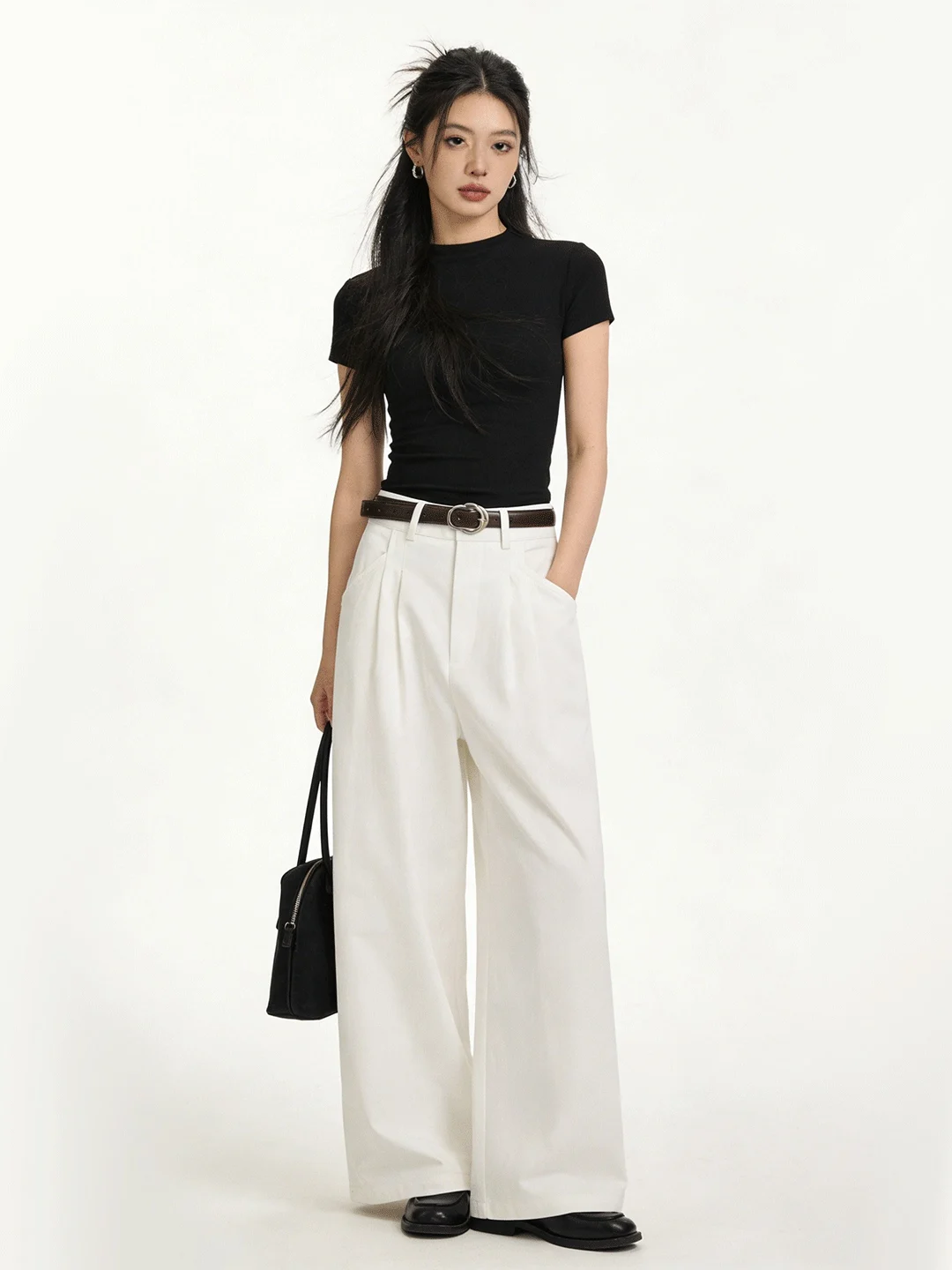 High Waist Wide Leg Straight Cut Soft Skin-friendly Casual Pants Korean Style Ageless Beige Loose Fit Spring Long Trousers
High Waist Wide Leg Straight Cut Soft Skin-friendly Casual Pants Korean Style Ageless Beige Loose Fit Spring Long Trousers