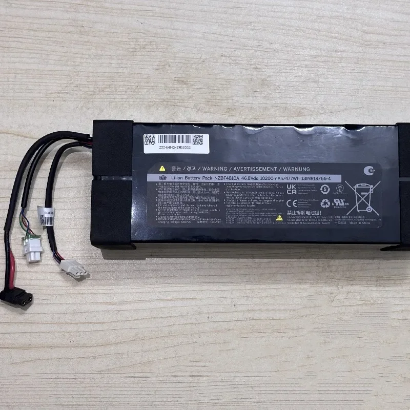 100%Original 10200mAh 46.8V for Ninebot NZBF4810A 46.8V F3 F3pro Electric Scooter Battery
100%Original 10200mAh 46.8V for Ninebot NZBF4810A 46.8V F3 F3pro Electric Scooter Battery