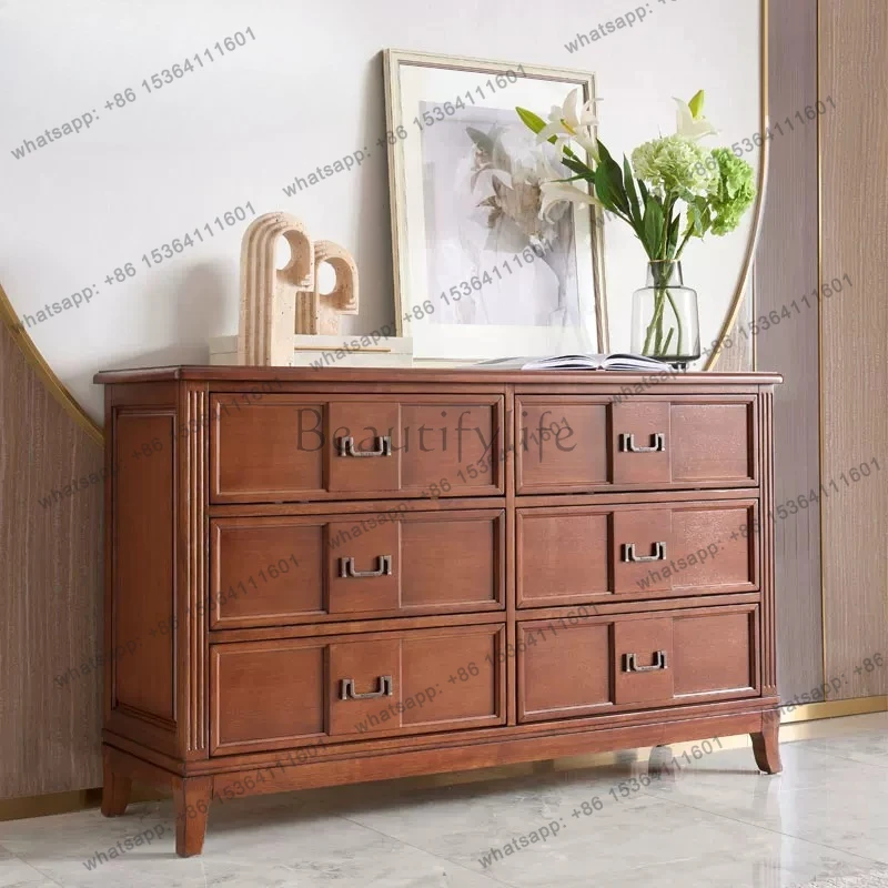 American rural all-solid wood chest, bedroom large storage cabinet
American rural all-solid wood chest, bedroom large storage cabinet