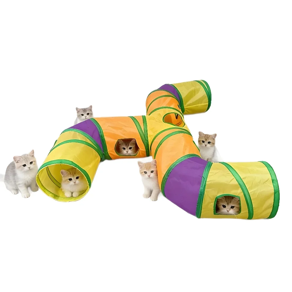 Cat Tunnel Rainbow Three Way Foldable Interactive Pet Toy For Cats Dogs Long Tube Indoor Outdoor Collapsible New Hot
Cat Tunnel Rainbow Three Way Foldable Interactive Pet Toy For Cats Dogs Long Tube Indoor Outdoor Collapsible New Hot