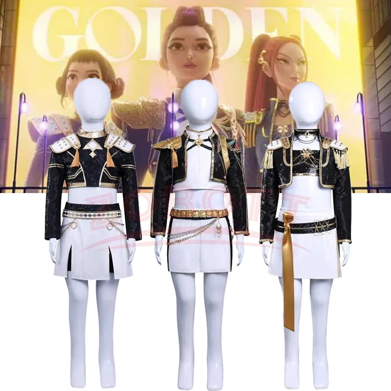 Руми Зои Мира Косплей KPop Охотники на демонов Косплей Костюм Парик Женский Черный Золотой Костюм Хэллоуин Ролевая Вечеринка Наряд
Руми Зои Мира Косплей KPop Охотники на демонов Косплей Костюм Парик Женский Черный Золотой Костюм Хэллоуин Ролевая Вечеринка Наряд