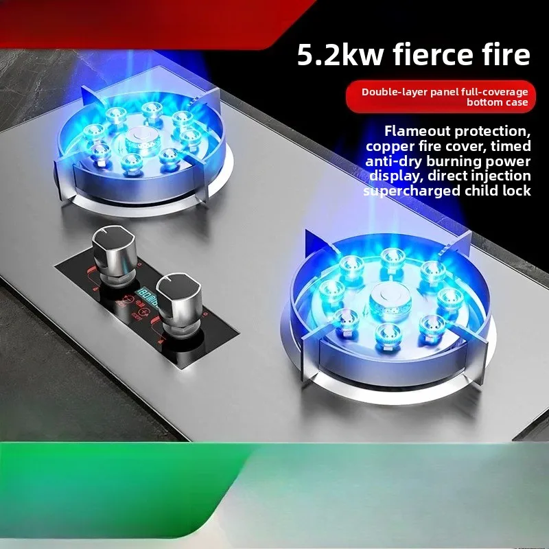 Household 2 Burner Gas Stove Built-in Gas Cooktop For Natural Gas LPG Powerful Hob Kitchen Cooking Stove
Household 2 Burner Gas Stove Built-in Gas Cooktop For Natural Gas LPG Powerful Hob Kitchen Cooking Stove