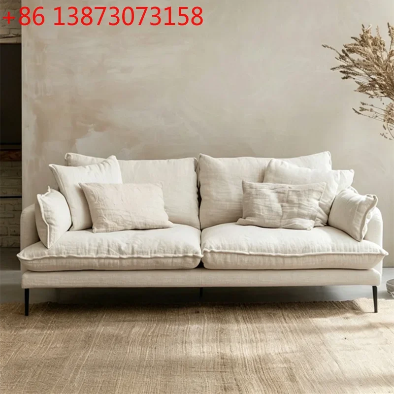 French cream style small apartment living room removable and washable wabi sand wind cotton and linen retro modern simple
French cream style small apartment living room removable and washable wabi sand wind cotton and linen retro modern simple