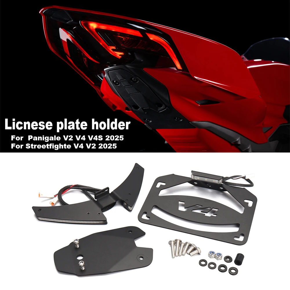 Motorcycle Mount Fender Eliminator Tail Tidy License Plate Holder For Ducati Panigale V4S V4 V2 Streetfighte V2 V4 2025
Motorcycle Mount Fender Eliminator Tail Tidy License Plate Holder For Ducati Panigale V4S V4 V2 Streetfighte V2 V4 2025 