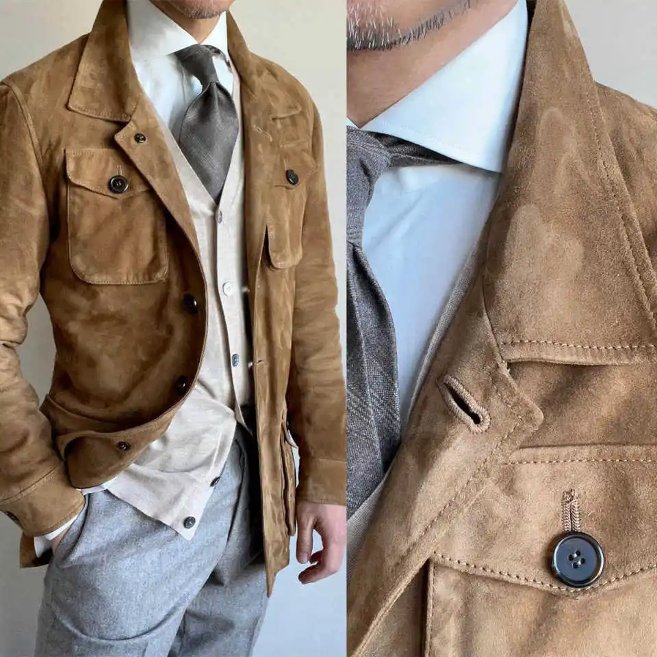 Suede One Coat Gentleman Men Suits Coat Groom Warm Business Suit Business Wedding Blazer Prom Party Jacket Size Customized
Suede One Coat Gentleman Men Suits Coat Groom Warm Business Suit Business Wedding Blazer Prom Party Jacket Size Customized