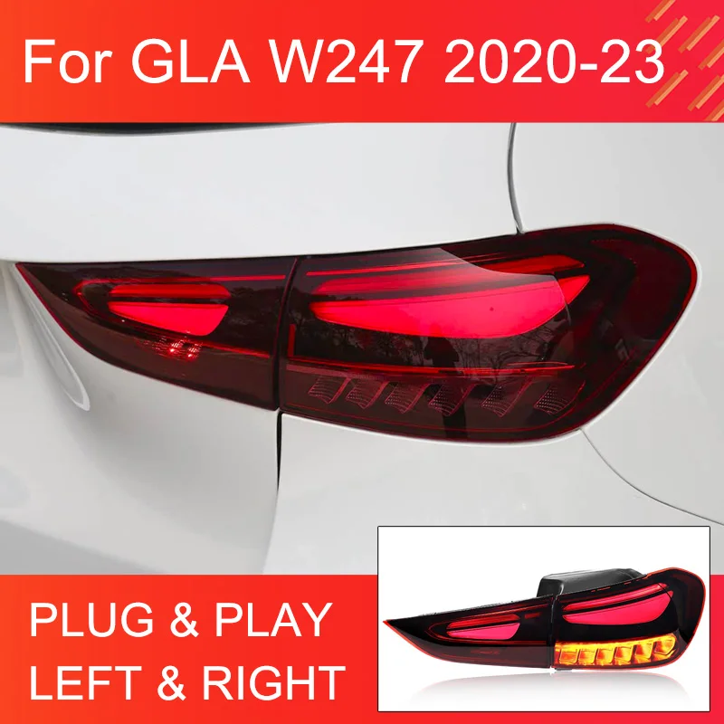 1 пара светодиодных задних фонарей в сборе для BENZ GLA W247 180 200 220 2020-2023, задние фонари с полным светодиодным обновлением, задние фонари
1 пара светодиодных задних фонарей в сборе для BENZ GLA W247 180 200 220 2020-2023, задние фонари с полным светодиодным обновлением, задние фонари