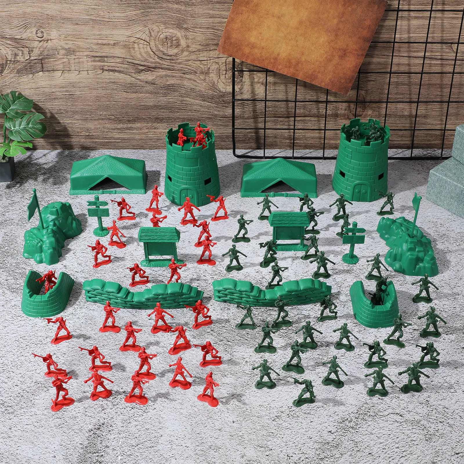 200Pcs Mini Soldier Military Plastic Set Exercise Imagination Kids Party Favor Sand Table Soldiers Accessories Red Green
200Pcs Mini Soldier Military Plastic Set Exercise Imagination Kids Party Favor Sand Table Soldiers Accessories Red Green