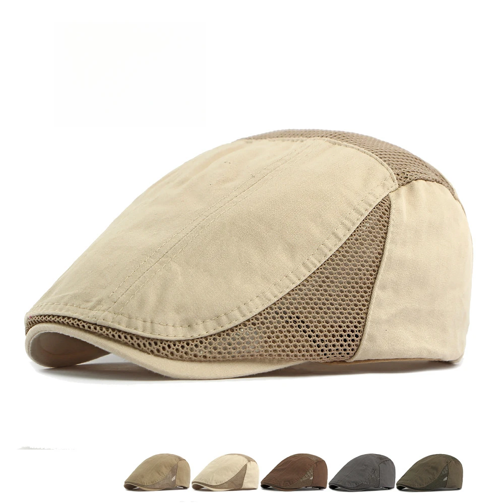 Cotton Mesh Flat Cap for Men Women Breathable Newsboy Hat Summer Spring Beret Golf Driving Cabby Hat Sun Protection Duckbill Cap
Cotton Mesh Flat Cap for Men Women Breathable Newsboy Hat Summer Spring Beret Golf Driving Cabby Hat Sun Protection Duckbill Cap